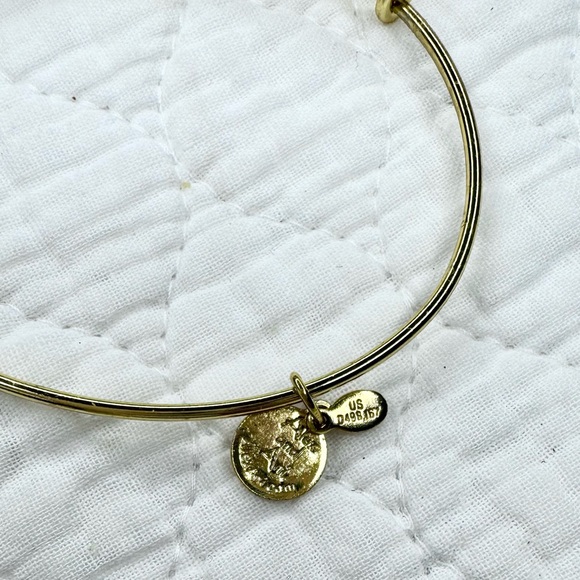 Alex and Ani April Birthstone Charm Bangle - Clear Crystal - Picture 5 of 10